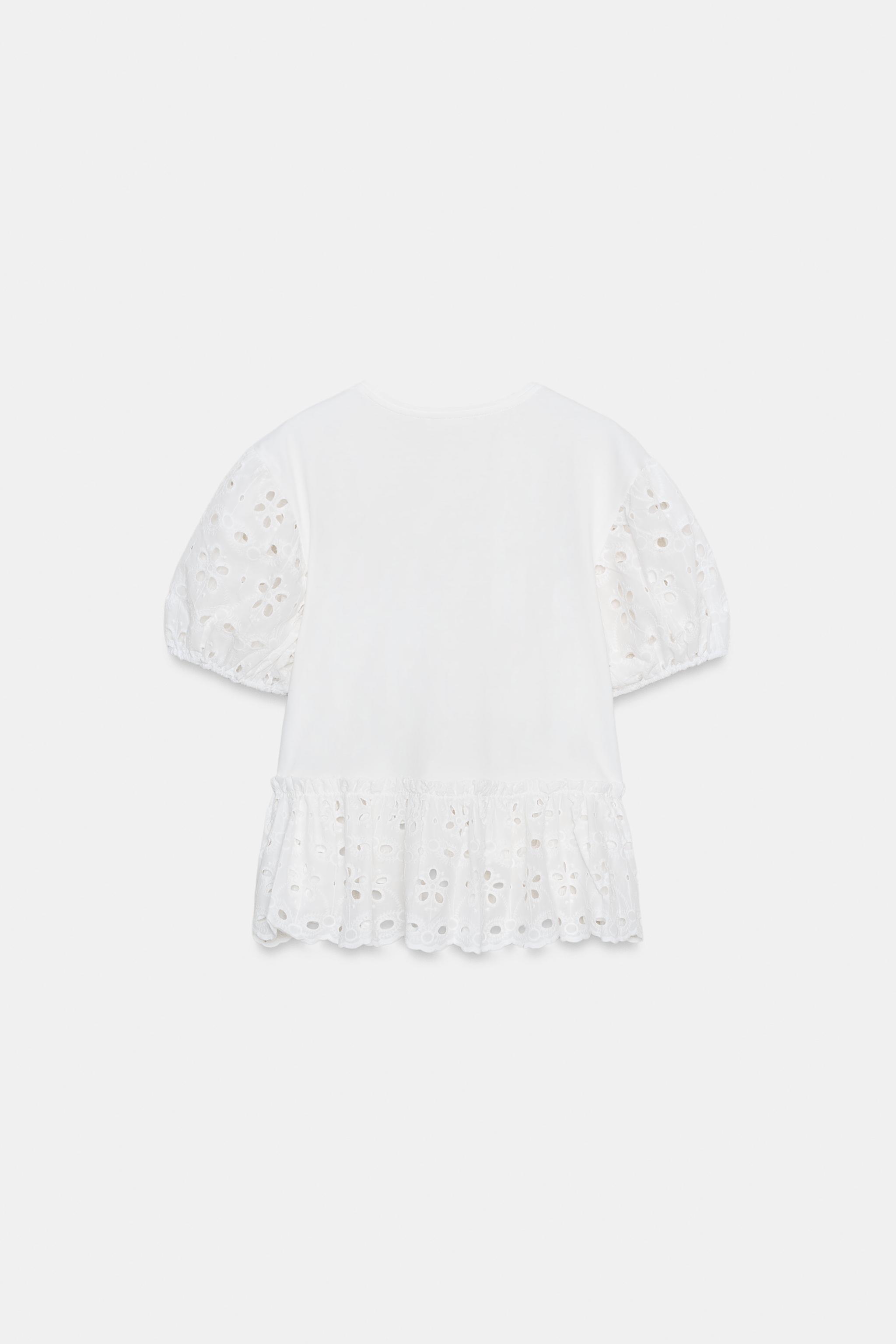T-SHIRT MANCHES COURTES BRODERIES